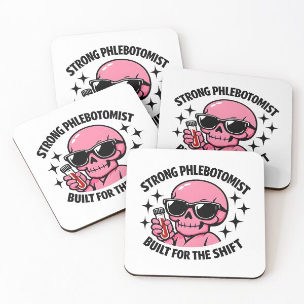 Item preview, Cute Pink Skull Phlebotomist Meme Shirt – Edgy Cool Goth Lab Tech Design for National Phlebotomists Recognition Week designed and sold by ClinicalHubs.