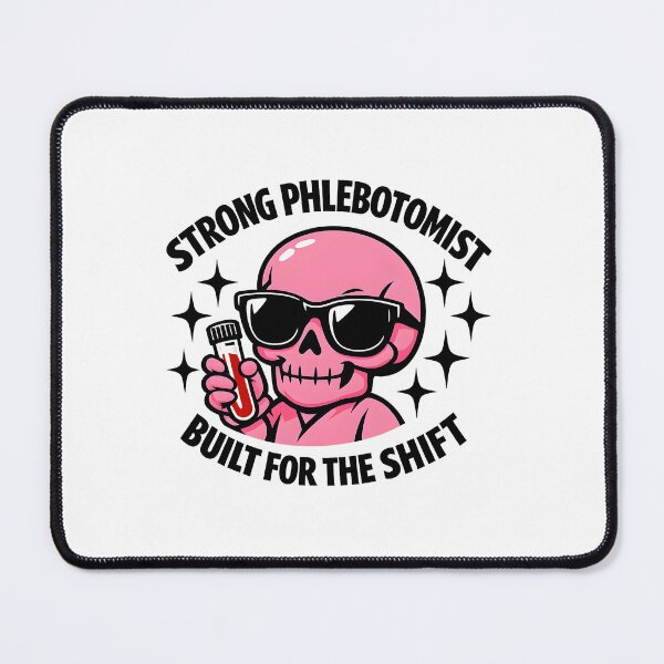 Item preview, Cute Pink Skull Phlebotomist Meme Shirt – Edgy Cool Goth Lab Tech Design for National Phlebotomists Recognition Week designed and sold by ClinicalHubs.