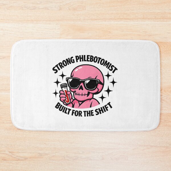 Item preview, Cute Pink Skull Phlebotomist Meme Shirt – Edgy Cool Goth Lab Tech Design for National Phlebotomists Recognition Week designed and sold by ClinicalHubs.