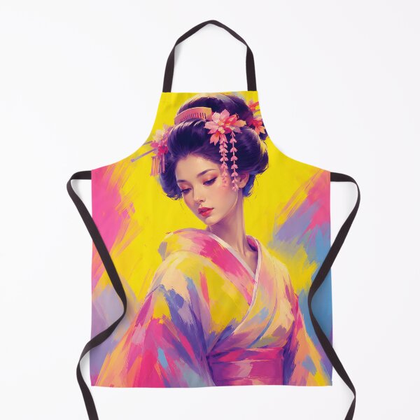 Artikelvorschau, Neon Geisha Pop Art Porträt entworfen und verkauft von Fregoli 2D.