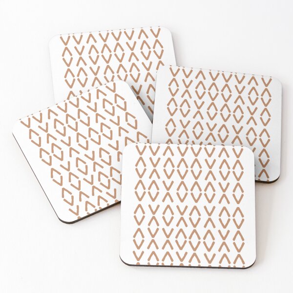 Item preview, Geometric Code Pattern Neutral Beige Art designed and sold by Pattern&Pixel.