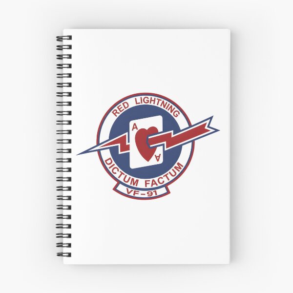 Item preview, VF-91 Red Lightning: Dictum Factum Ace of Hearts Emblem designed and sold by CharlieDesings.