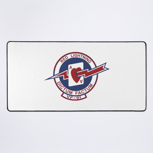 Item preview, VF-91 Red Lightning: Dictum Factum Ace of Hearts Emblem designed and sold by CharlieDesings.