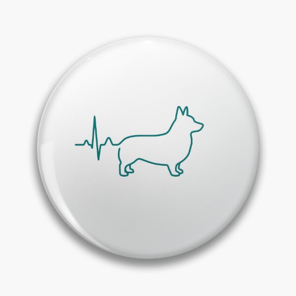 Item preview, Continuous Care Corgi Nurse | Minimalist EKG Heartbeat Art designed and sold by Corgi & co Shop.