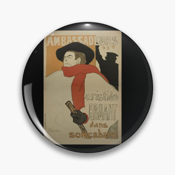 Item preview, Ambassadeurs Aristide Bruant Dans Son Cabaret by Henri de Toulouse-Lautrec | Vintage Paris Poster Art designed and sold by artofuniverse.
