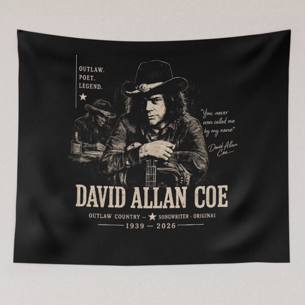 Item preview, David Allan Coe Memorial Tribute designed and sold by LiuTiuuu.