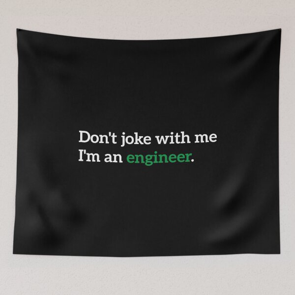 Item preview, Funny Engineer Quote T-Shirt – Don’t Joke With Me I’m an Engineer – Sarcastic Engineering Humor Gift designed and sold by PROMPT WEAR.