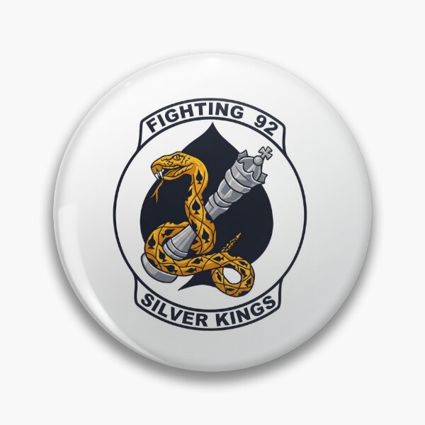 Item preview, VF-92 Silver Kings: Fighting Ninety-Two Spade and Snake Emblem designed and sold by CharlieDesings.