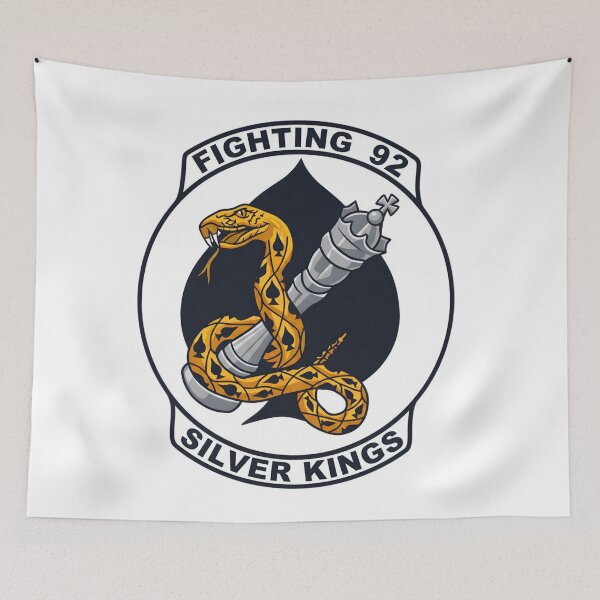 Item preview, VF-92 Silver Kings: Fighting Ninety-Two Spade and Snake Emblem designed and sold by CharlieDesings.