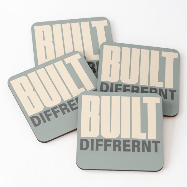 Item preview, Built Different Bold Motivational Statement T-Shirt designed and sold by DESIGN BUREAU .