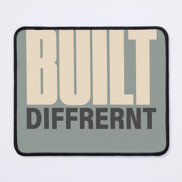 Item preview, Built Different Bold Motivational Statement T-Shirt designed and sold by DESIGN BUREAU .