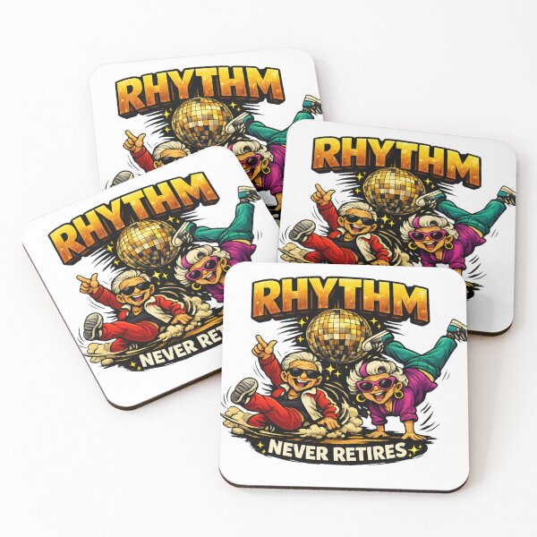 Item preview, Rhythm Never Retires designed and sold by AlignedThreads.