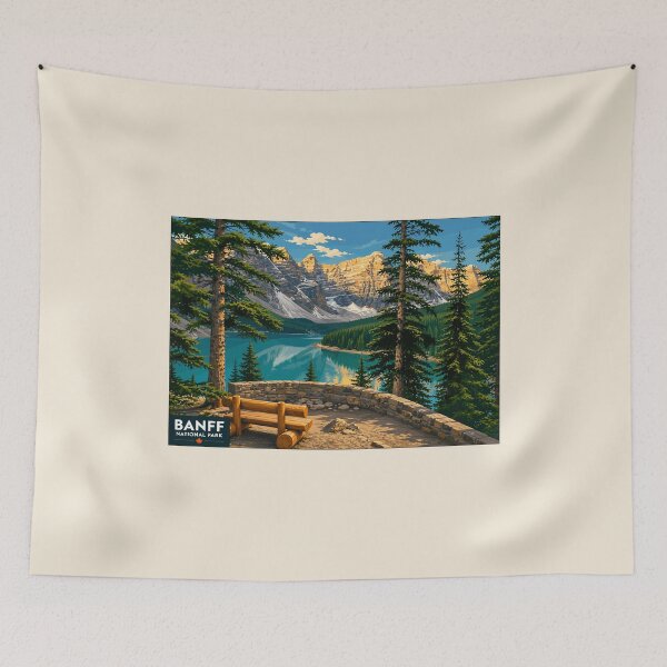 Item preview, Banff National Park Retro Design designed and sold by Gideon Emmerich.