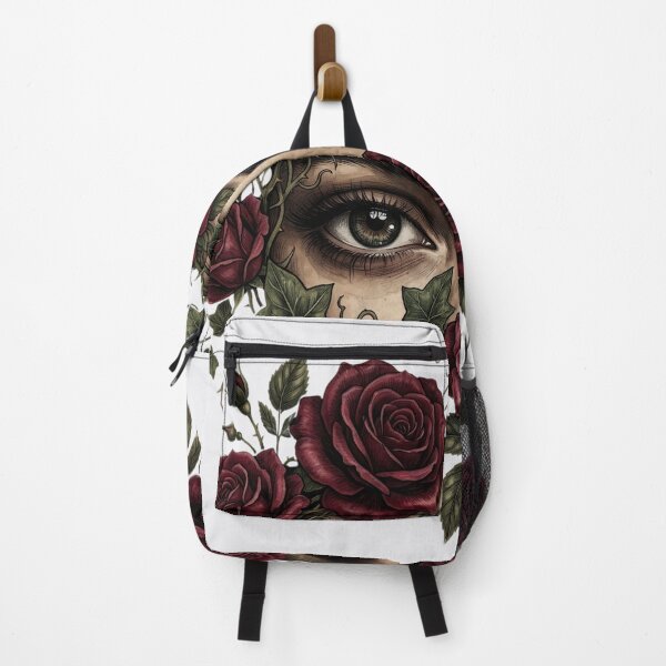 Item preview, Vintage Eyes and Red Roses - Dark Goth Aesthetic Art designed and sold by Body Part Archive.