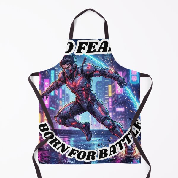 Item preview, Cyber Ninja Neon Warrior T-Shirt – Futuristic Anime Action Street wear Design designed and sold by SoftAuraStudi0.