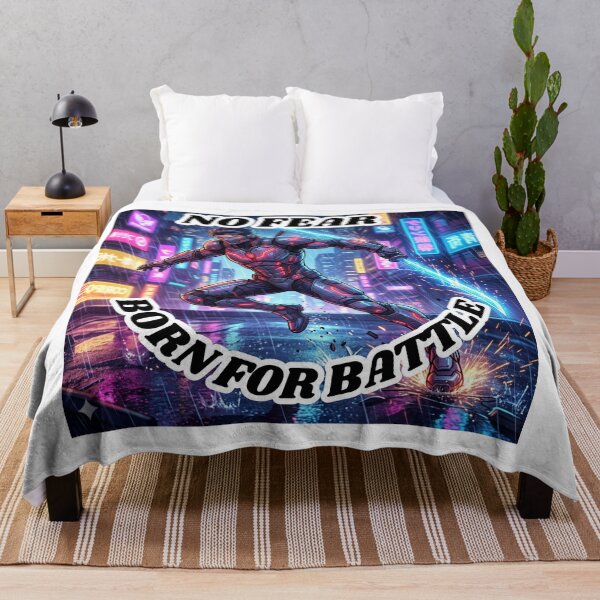 Item preview, Cyber Ninja Neon Warrior T-Shirt – Futuristic Anime Action Street wear Design designed and sold by SoftAuraStudi0.