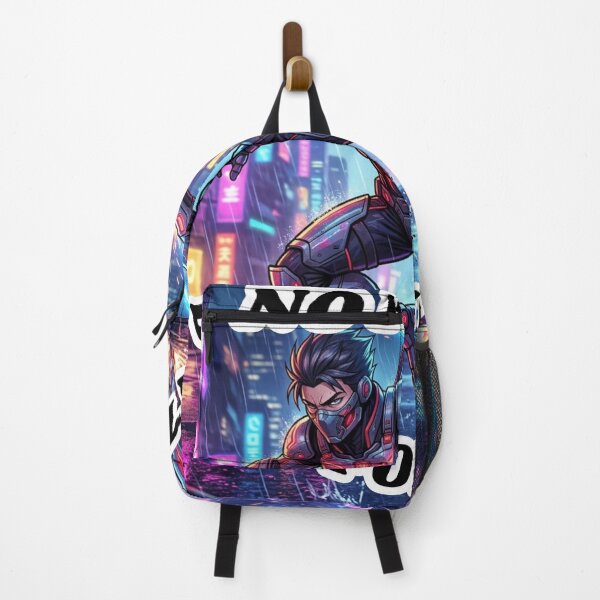 Item preview, Cyber Ninja Neon Warrior T-Shirt – Futuristic Anime Action Street wear Design designed and sold by SoftAuraStudi0.