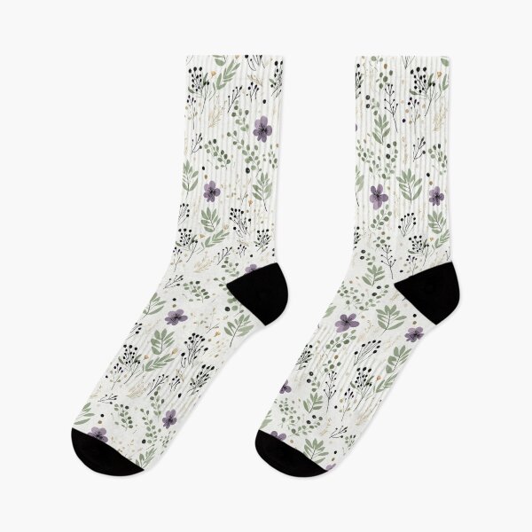 Item preview, Modern Purple Green Boho Floral designed and sold by PetalandPixal.