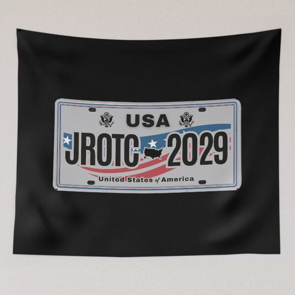 Item preview, JROTC 2029 USA License Plate‑Style Patriotic Military Cadet Design designed and sold by GFamilyC.