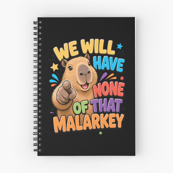 Item preview, Funny Pointing Capybara No Malarkey designed and sold by JesterKrewArt.