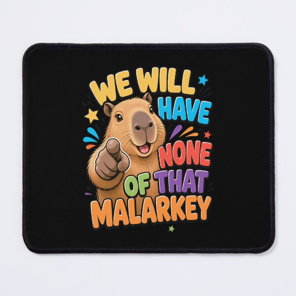 Item preview, Funny Pointing Capybara No Malarkey designed and sold by JesterKrewArt.