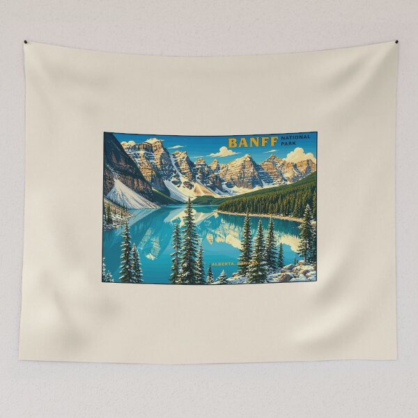 Item preview, Banff National Park Retro Design designed and sold by Gideon Emmerich.