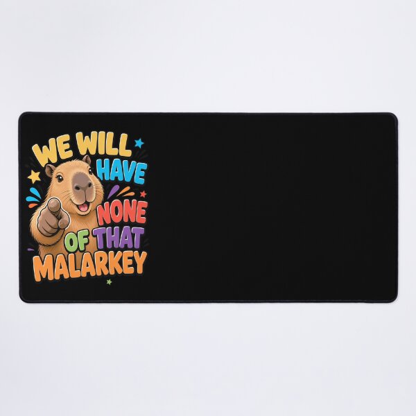 Item preview, Funny Pointing Capybara No Malarkey designed and sold by JesterKrewArt.