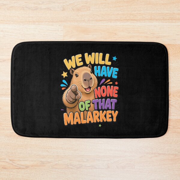Item preview, Funny Pointing Capybara No Malarkey designed and sold by JesterKrewArt.