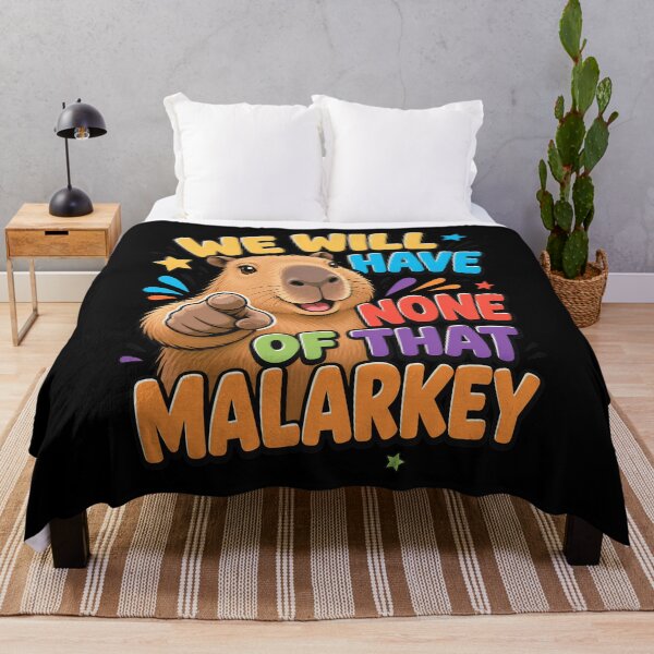 Item preview, Funny Pointing Capybara No Malarkey designed and sold by JesterKrewArt.