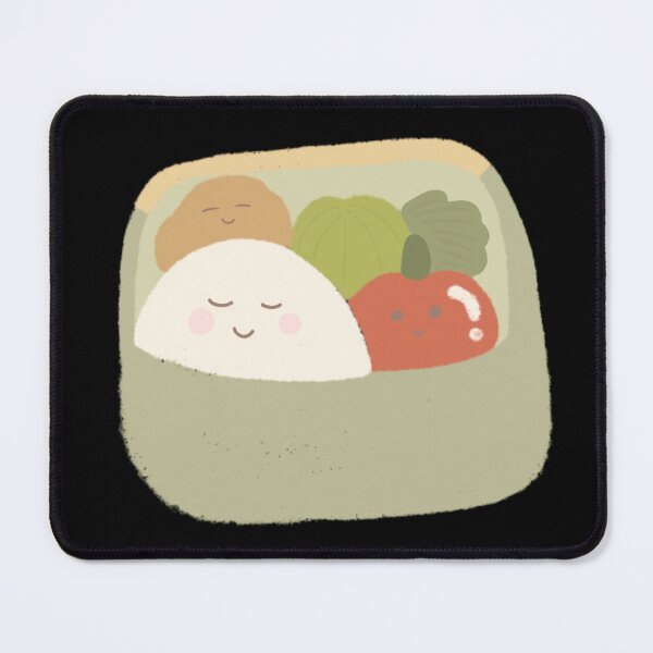 Item preview, Cute Bento Box Kawaii Food Character Minimal Pastel Aesthetic Art designed and sold by Teenidesign .