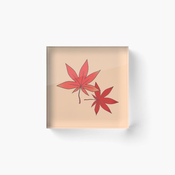 Item preview, Red Autumn Maple Leaves - Simple Fall Nature Illustration designed and sold by ubborn.