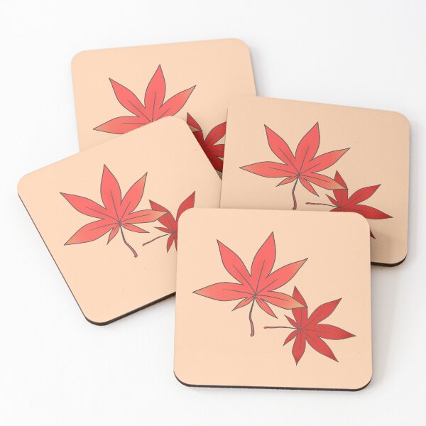 Item preview, Red Autumn Maple Leaves - Simple Fall Nature Illustration designed and sold by ubborn.