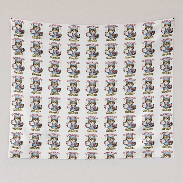 Item preview, Cute Cat Phlebotomist Motivation Nurse Lab Tech Keep Going Design | National Phlebotomist Recognition Week Gift | Medical Worker Appreciation Cute Animal Art designed and sold by ClinicalHubs.