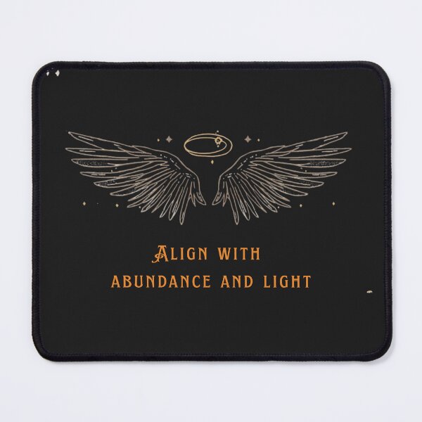 Item preview, Align With Abundance – Spiritual Manifestation Typography Design designed and sold by CosmicQuietLab.