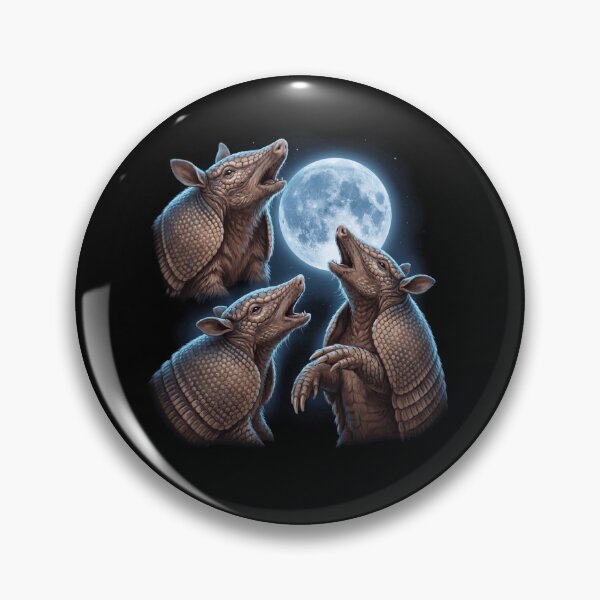 Item preview, Armadillo Howling Moon Art Animal Lover designed and sold by TerryConnells.