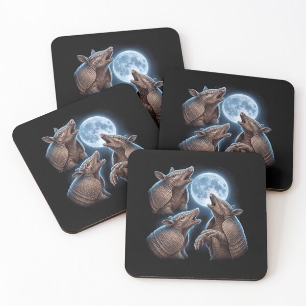 Item preview, Armadillo Howling Moon Art Animal Lover designed and sold by TerryConnells.