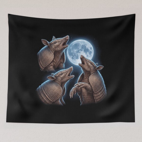 Item preview, Armadillo Howling Moon Art Animal Lover designed and sold by TerryConnells.