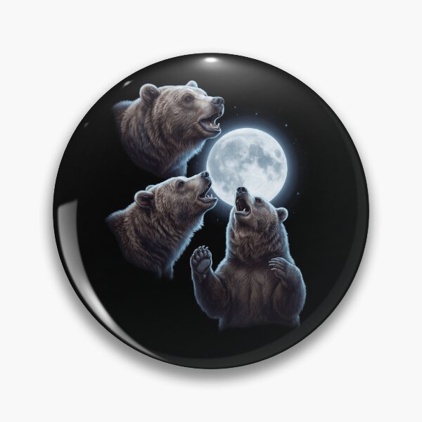 Item preview, Bear Howling Moon Art Animal Lover designed and sold by TerryConnells.