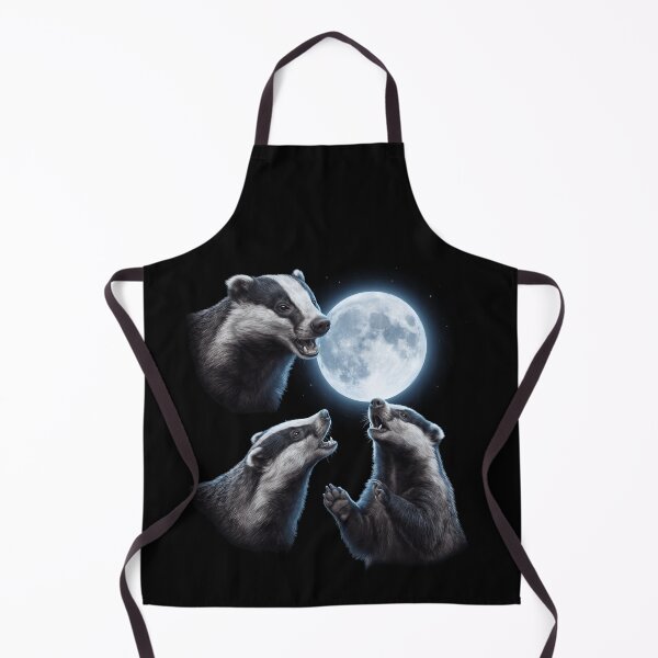 Item preview, Badger Howling Moon Art Animal Lover designed and sold by TerryConnells.