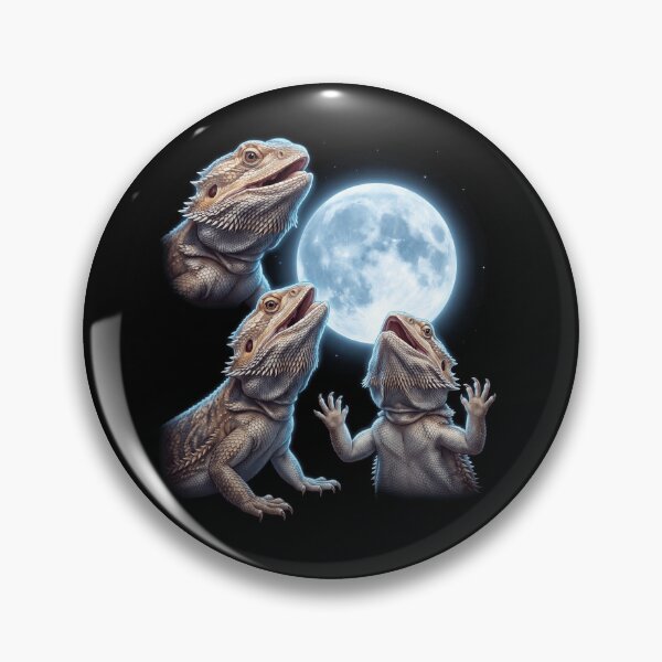 Item preview, Bearded Dragon Howling Moon Art Animal Lover designed and sold by TerryConnells.