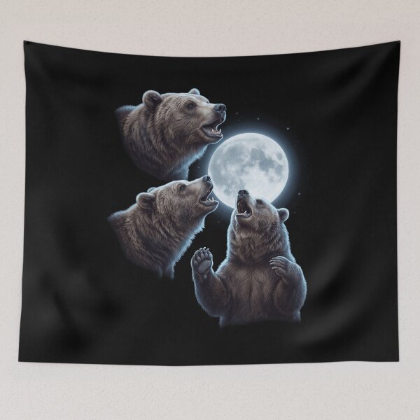 Item preview, Bear Howling Moon Art Animal Lover designed and sold by TerryConnells.