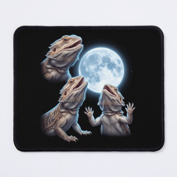 Item preview, Bearded Dragon Howling Moon Art Animal Lover designed and sold by TerryConnells.