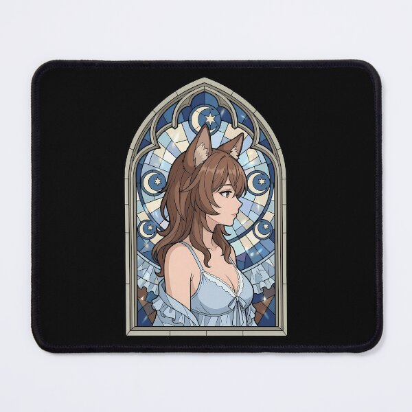Item preview, Liliruca Arde DanMachi Moonlit Animal Ears Stained Glass Portrait designed and sold by mildaclairmo.