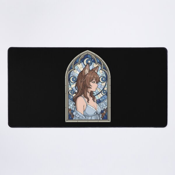 Item preview, Liliruca Arde DanMachi Moonlit Animal Ears Stained Glass Portrait designed and sold by mildaclairmo.