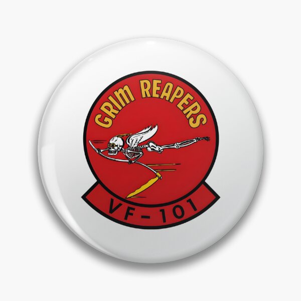 Item preview, VF-101 "Grim Reapers" Flying Skeleton Squadron Emblem designed and sold by CharlieDesings.