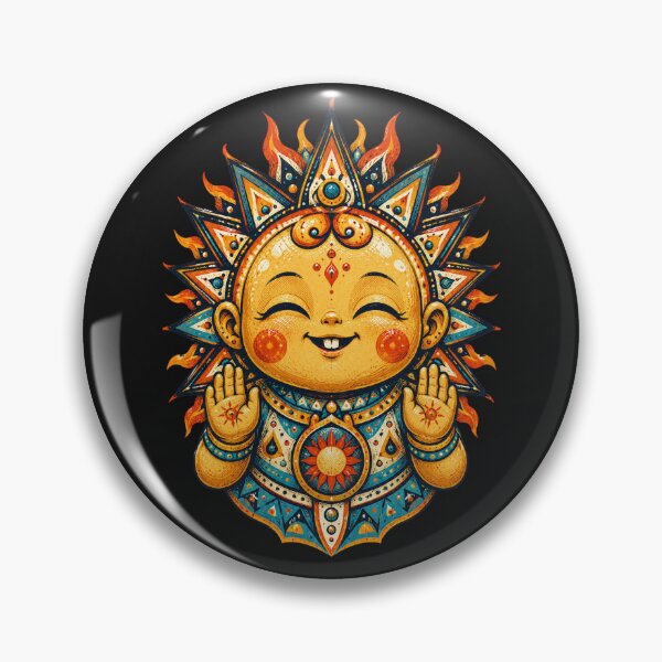 Item preview, Sun Deity Baby – Folk Neon Screen Print Art designed and sold by Motel Mirage.