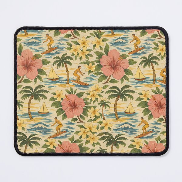 Item preview, Mid Century Faded Hawaiian Shirt Print designed and sold by Lee Hiller Designs.