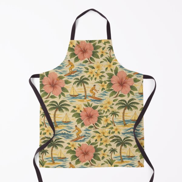Item preview, Mid Century Faded Hawaiian Shirt Print designed and sold by Lee Hiller Designs.