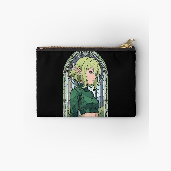 Item preview, Ryuu Lion DanMachi Green Elf Stained Glass Profile designed and sold by mildaclairmo.
