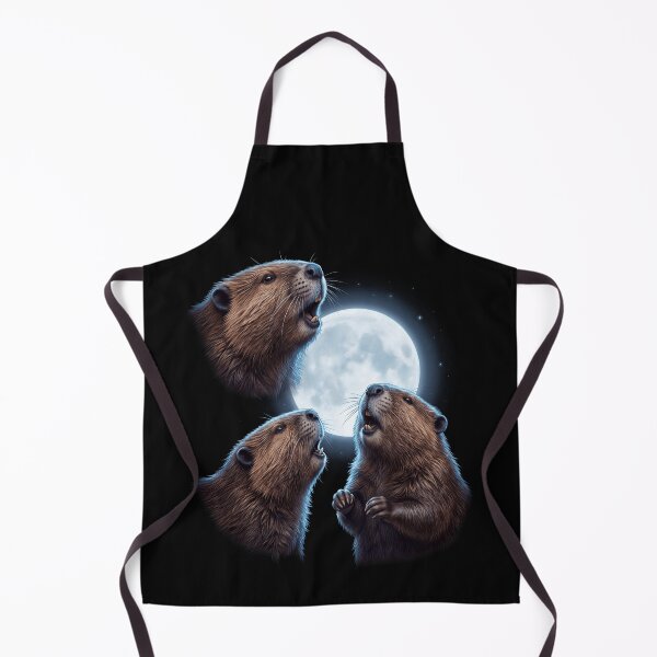 Item preview, Beaver Howling Moon Art Animal Lover designed and sold by TerryConnells.